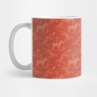 Burnt Orange Animals Neck Gator Leopards Zebras Burnt Orange Animal Mug